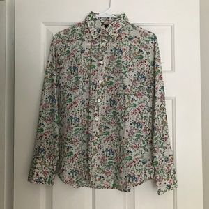 J.Crew Floral Button Down Blouse